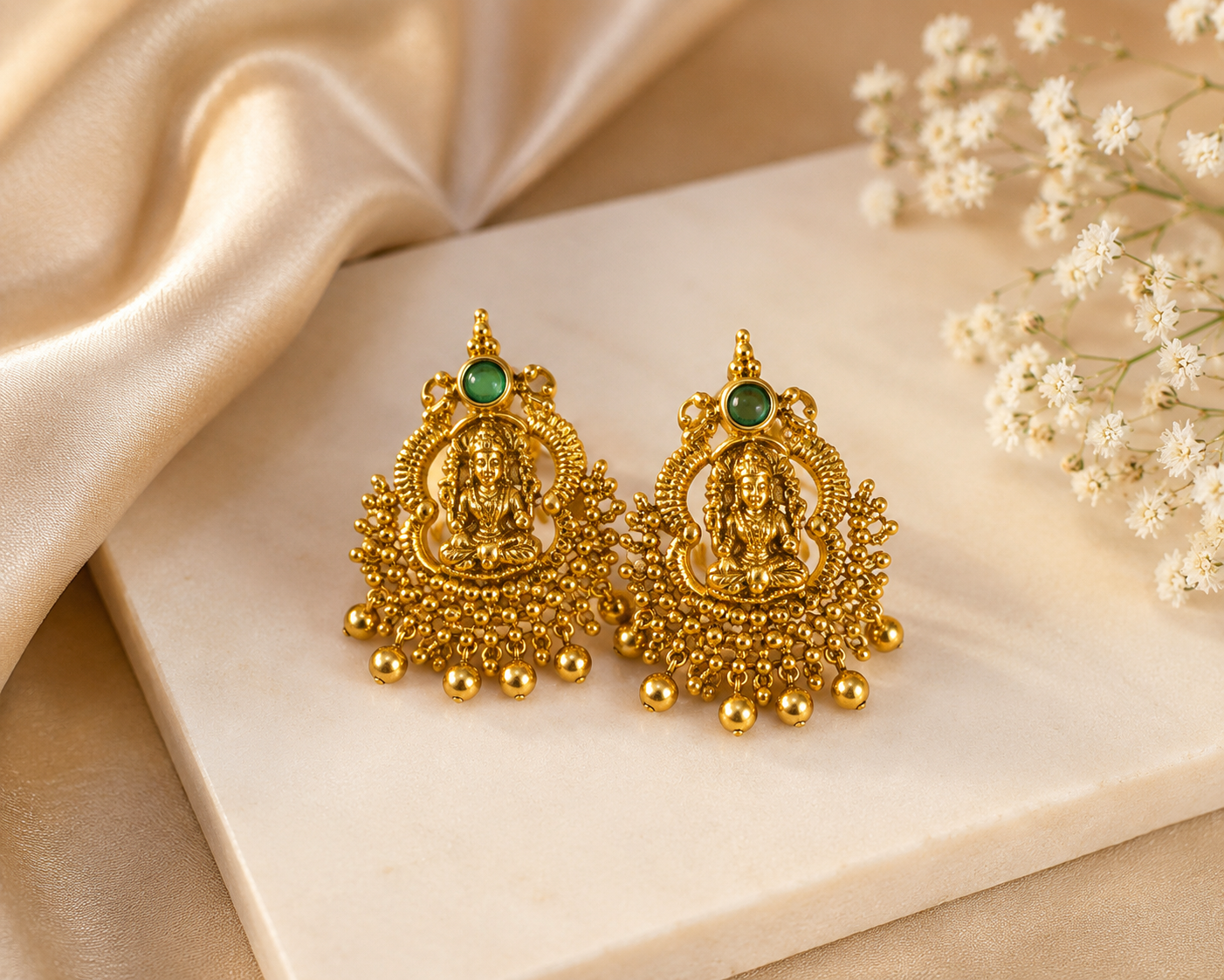Temple style Stud/Earrings