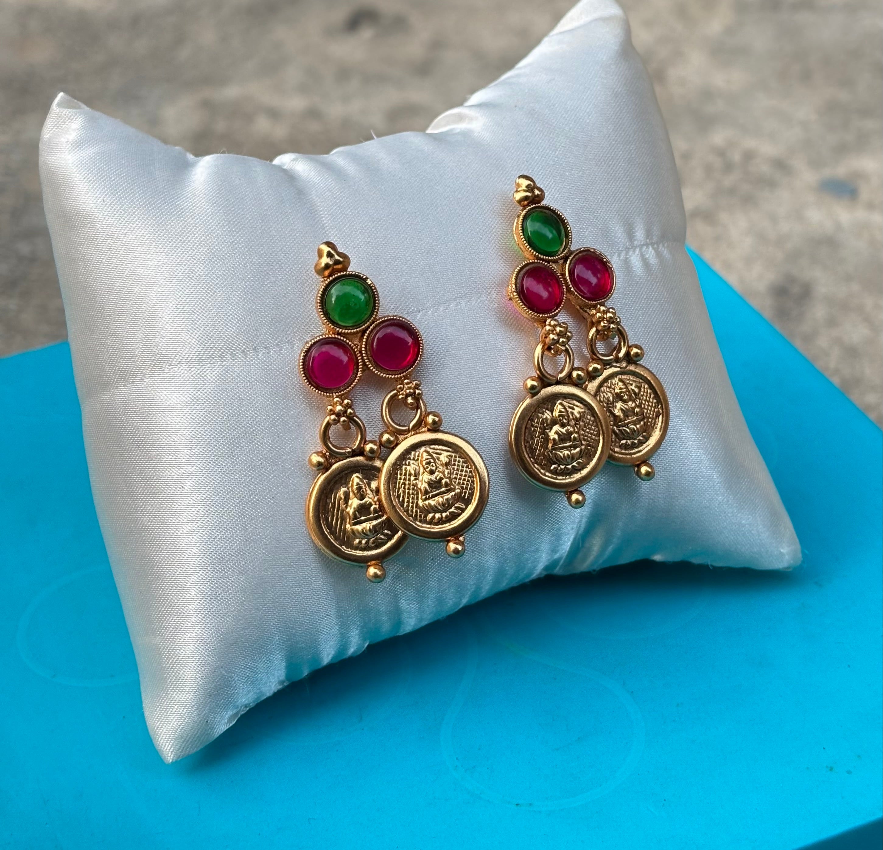 Traditional Lakshmi Coin Choker Necklace Set