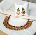 Traditional Lakshmi Coin Choker Necklace Set
