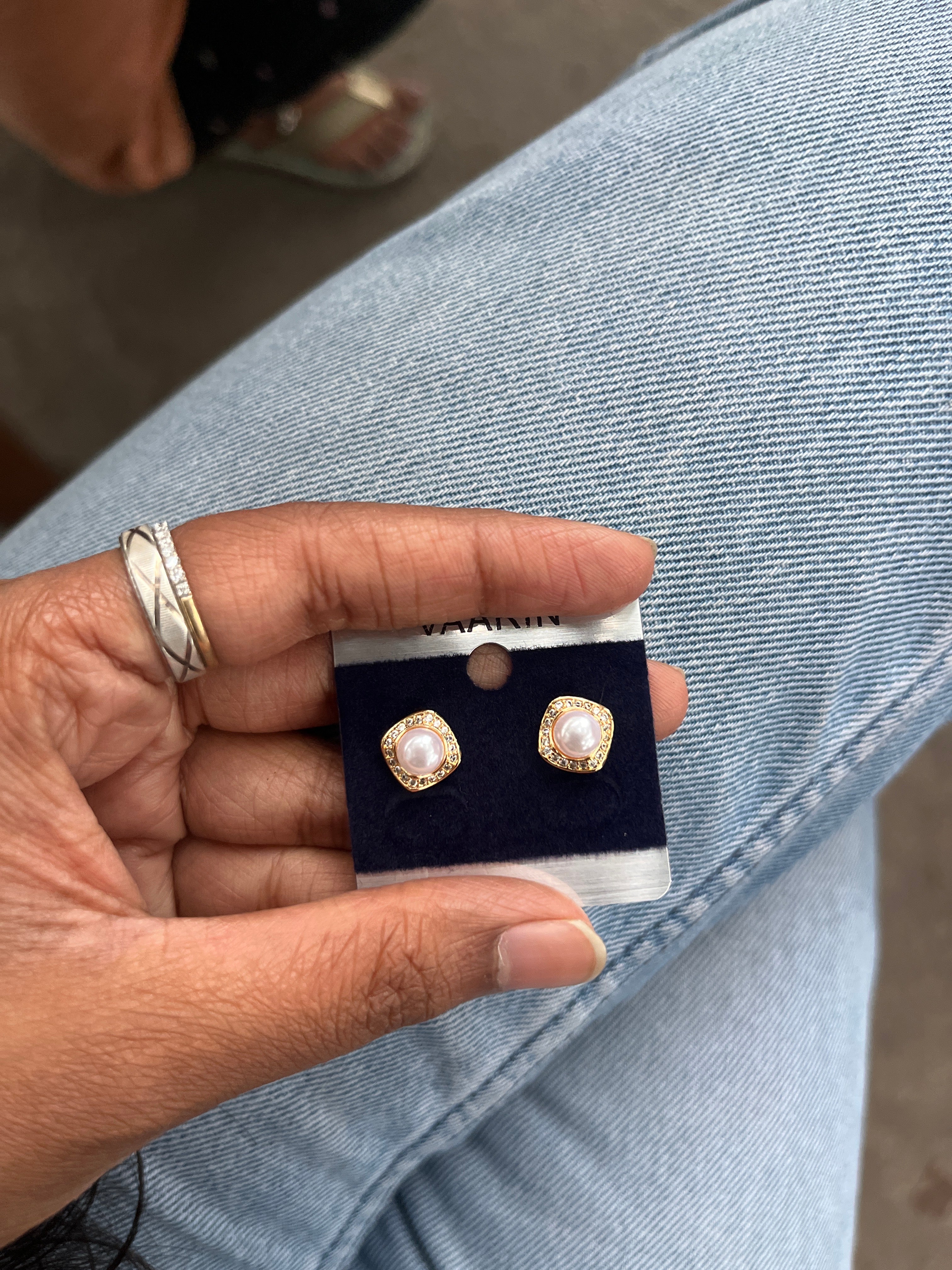 Classic Pearl Halo Stud Earrings