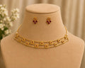 Traditional Antique Gold Choker Necklace Set