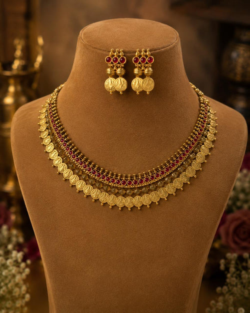 Antique Lakshmi Coin Choker Set