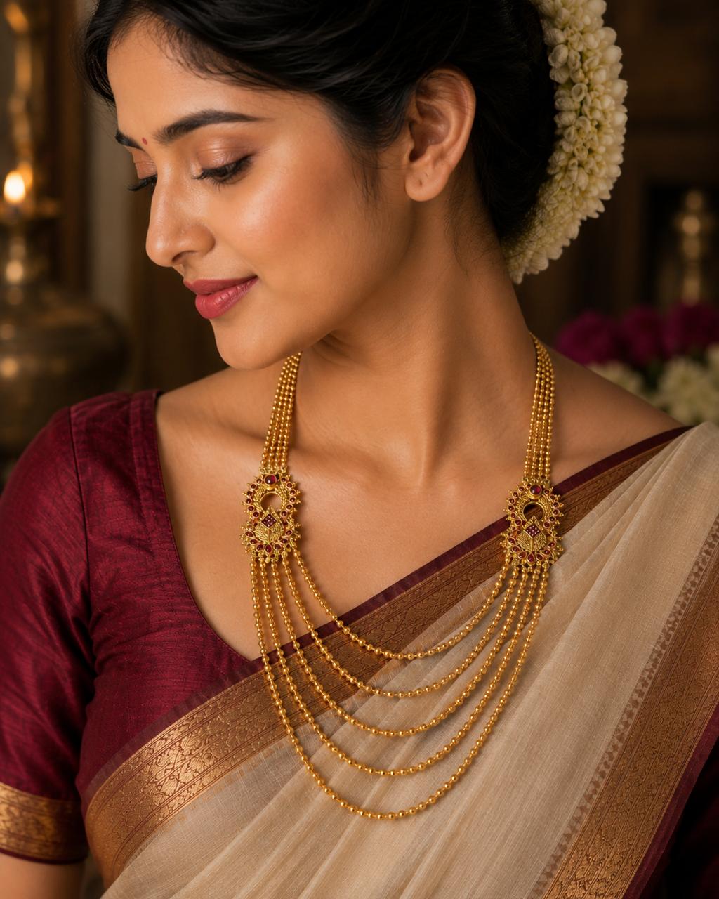 Antique Multi-Layer Beaded Haram