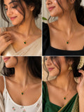 Emerald Heart Pendant Necklace