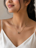 Luxury Crystal Barrel Charm Necklace