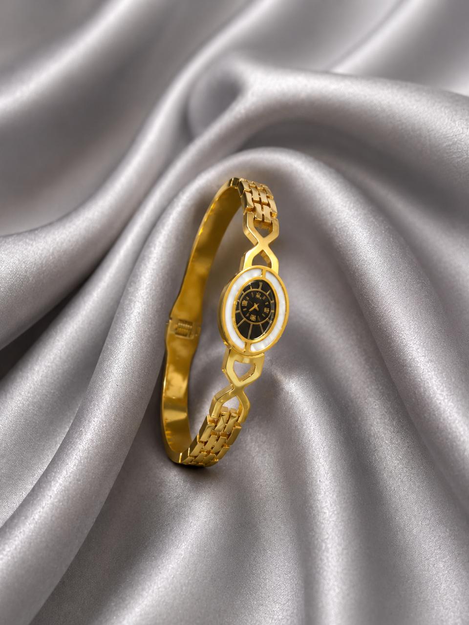Elegant Gold-Tone Bracelet Watch Type