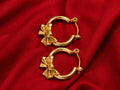 Gold Bow Hoop Earrings