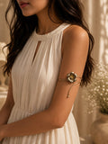 Minimalist Floral Arm Cuff