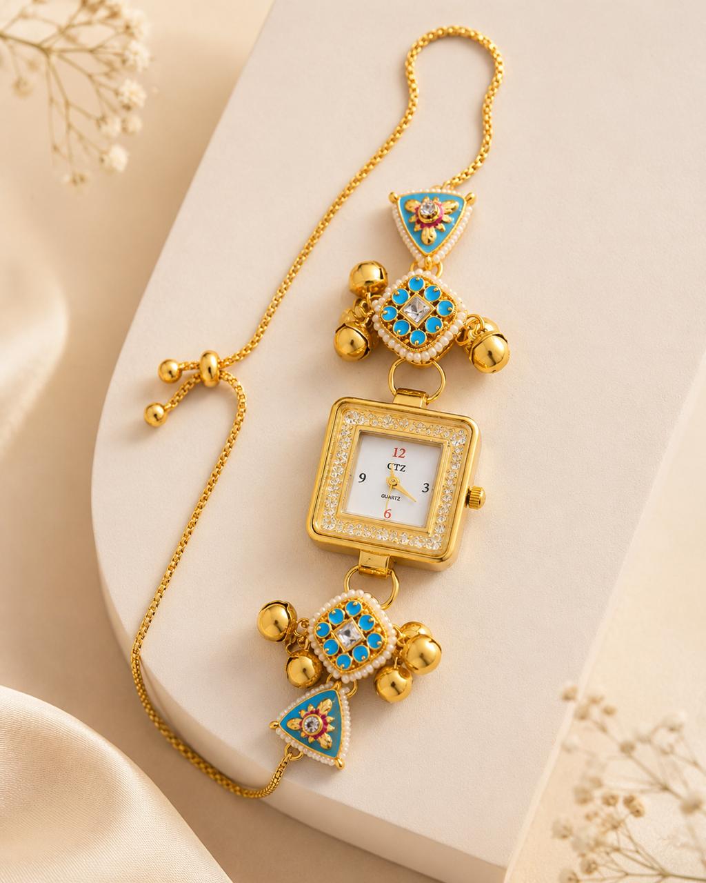 Ethnic Adjustable Bracelet Watch for Women